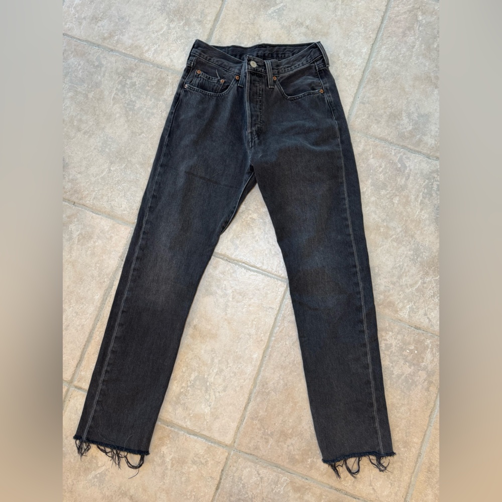 Levi's 501 Gray Denim Jeans 27 x 30
